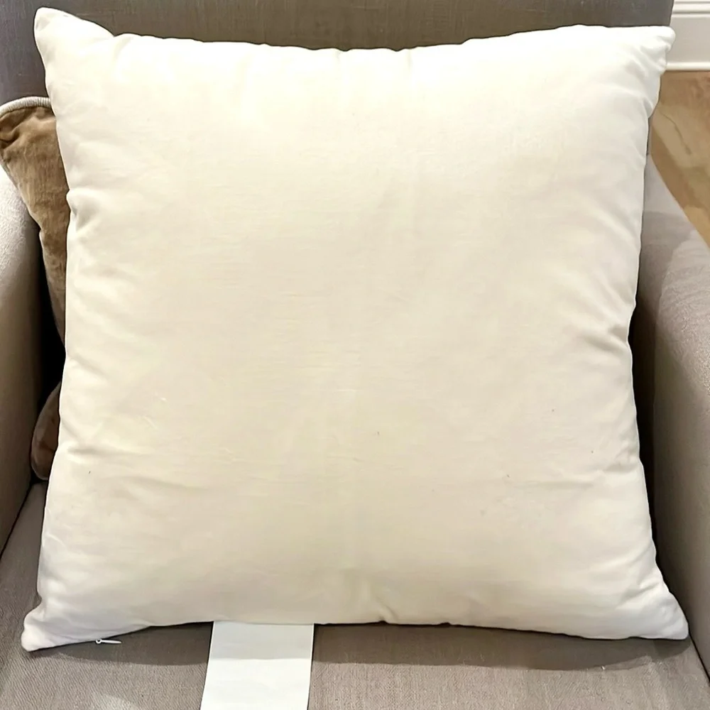 Embroidered Snow Angels Pillow